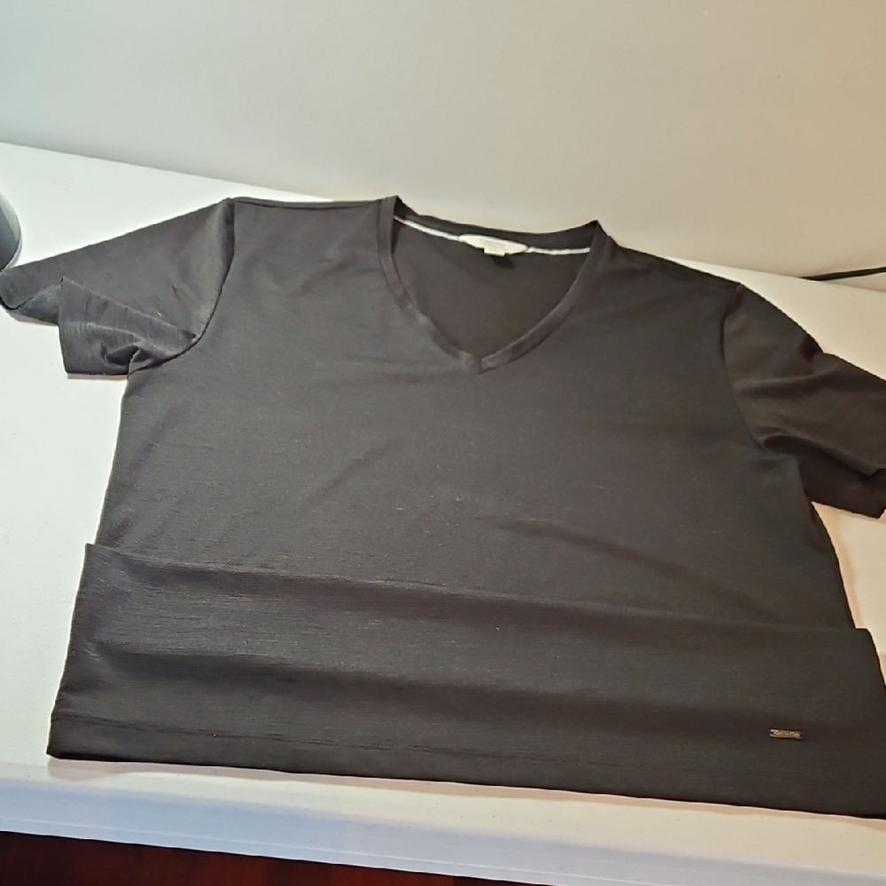Calvin Klein Gray Fitted Short Sleeve T-Shirt